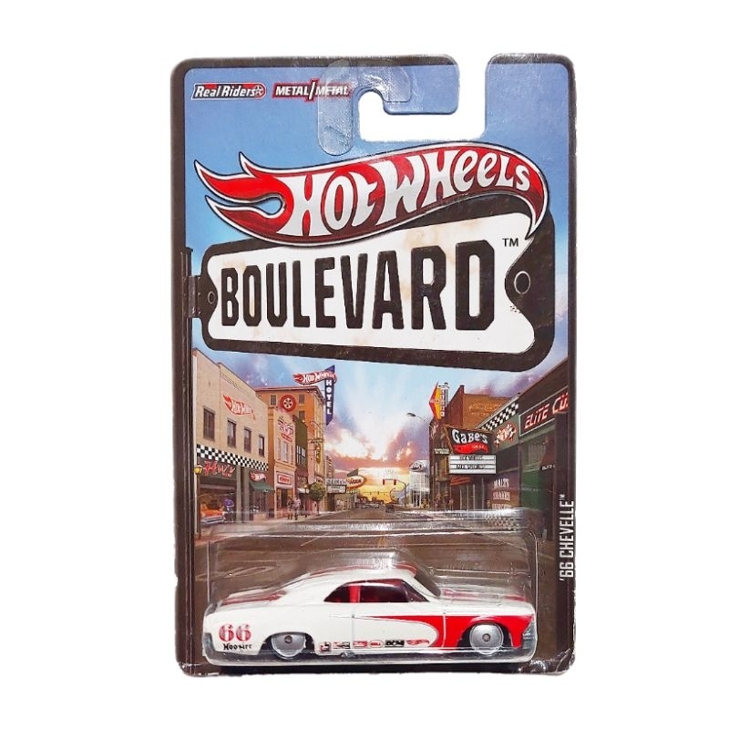 66 Chevelle Boulevard Real Riders HOT WHEELS HOTWHEELS card ban karet
