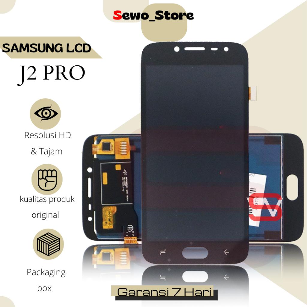 LCD SAMSUNG J2 PRO / TOUCHSCREEN SAMSUNG J2 PRO / J250 ORIGINAL COMPLETE FULLSET CONTRAS