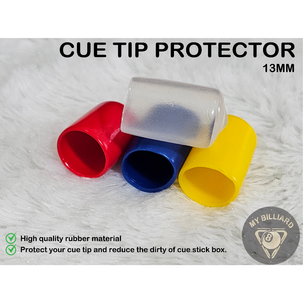 Cue Tip Protector - Rubber Cap - 13mm Tutup Stick Billiard karet stik
