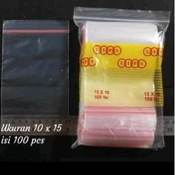 PLASTIK KLIP UK 10X15CM (100PCS), PLASTIK KLIP/ZIPPER LOCK/PLASTIK OBAT