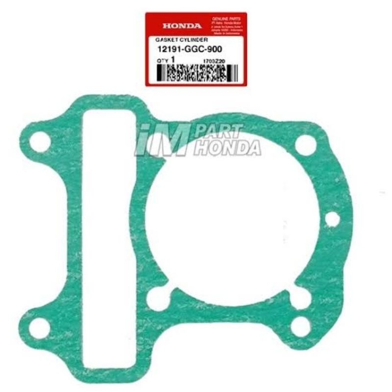 12191-GGC-900 Pak Blok Beat FI Paking Perpak Blok Scoopy Vario 110 Fi Gasket Cylinder Spacy fi 2012 