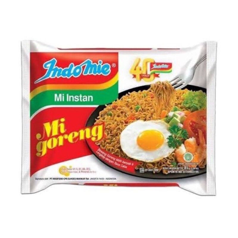 mie indomie bisa req goreng, kari, soto banjar, 1 pack isi 10bks