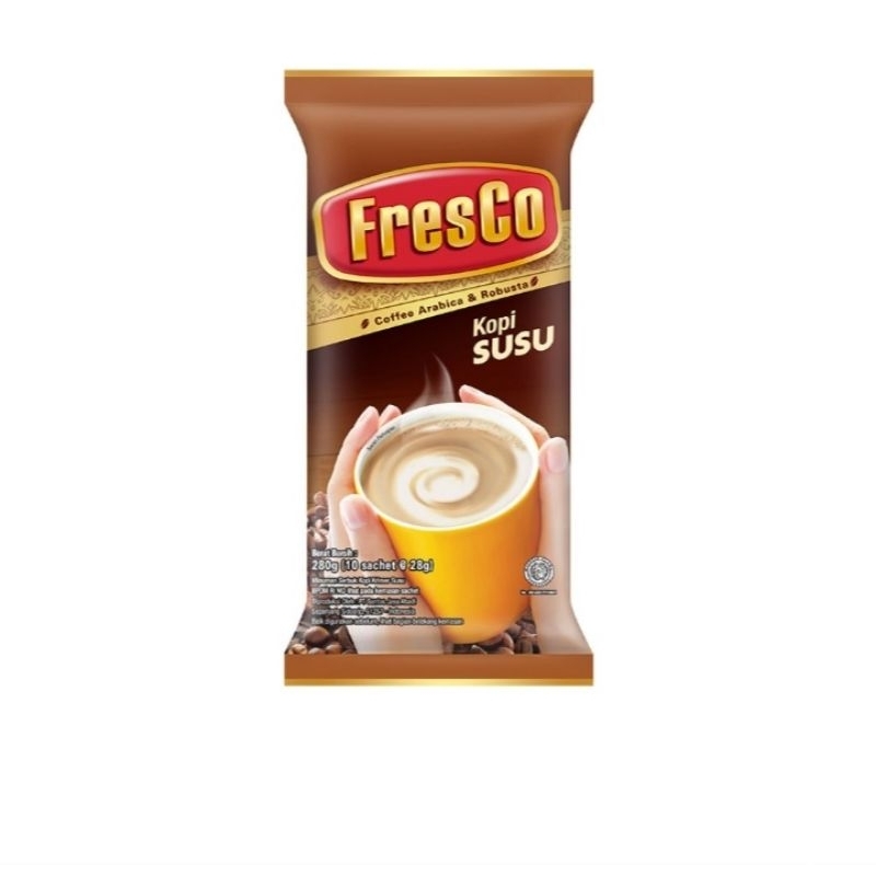 

fresco kopi susu isi 10 sachet 28g