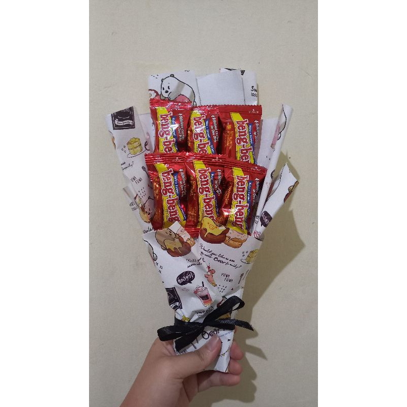 Buket Snack Mini dari Kertas Kado