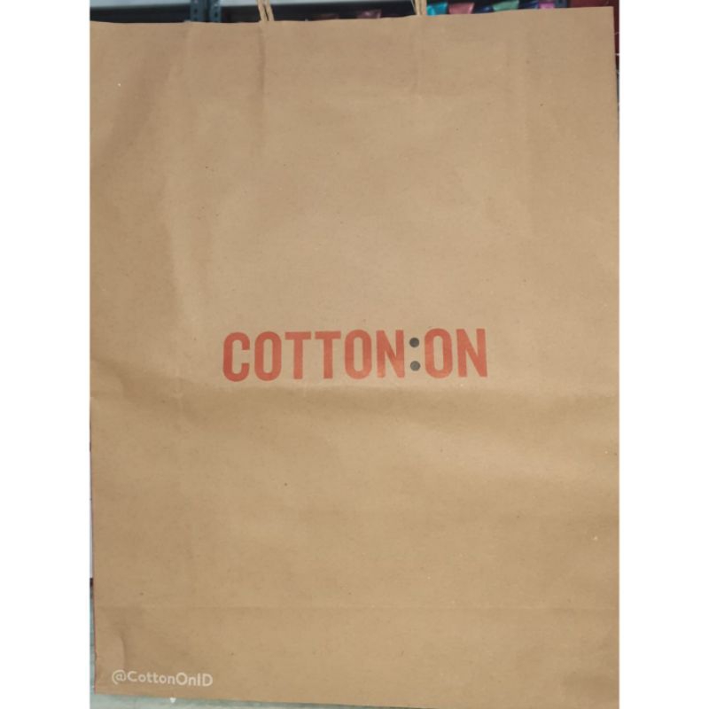 

PAPER BAG COTTON ON 30×10, 5×38 CM