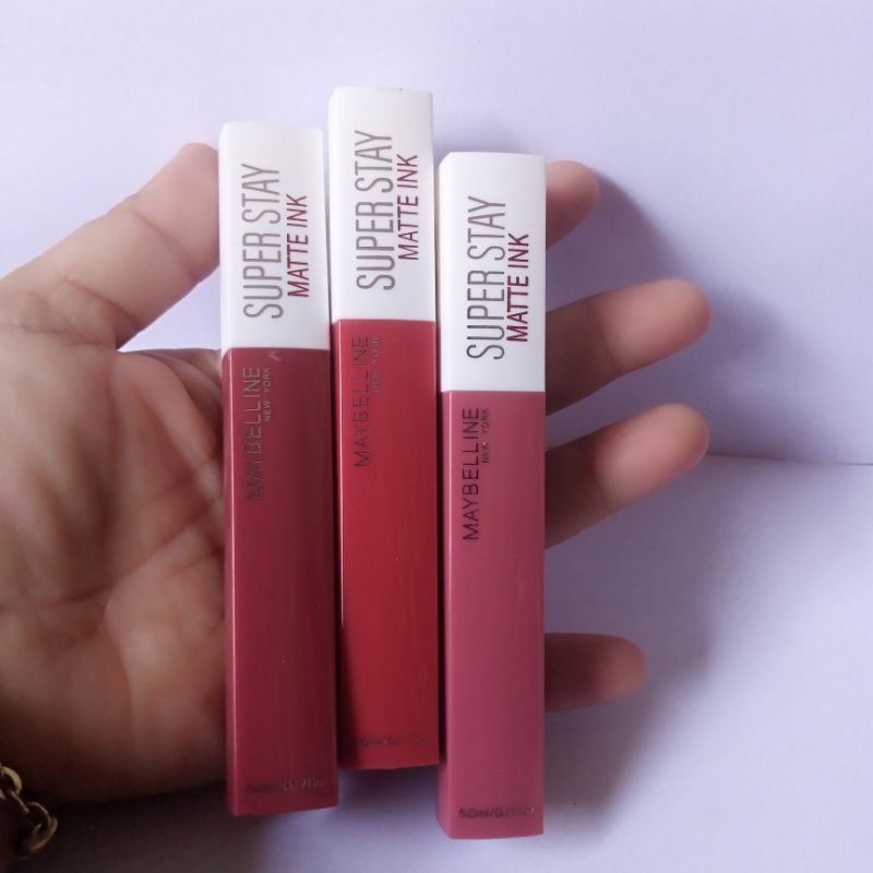 Cod 3 Pcs Lip Cream Super Stay Matte Dan Tahan Lama Random