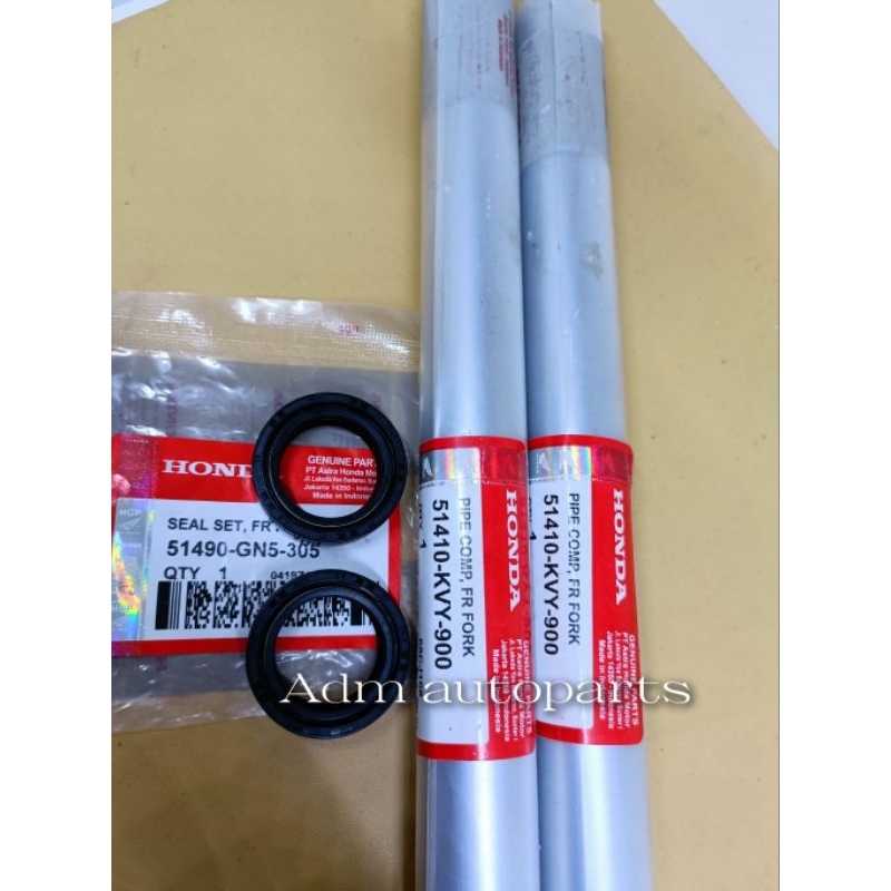 As shock KVY/KVB 2pch as shock+2pch sil shock Pipe comp fr fork ( As shock depan) Beat karbu (2008 -