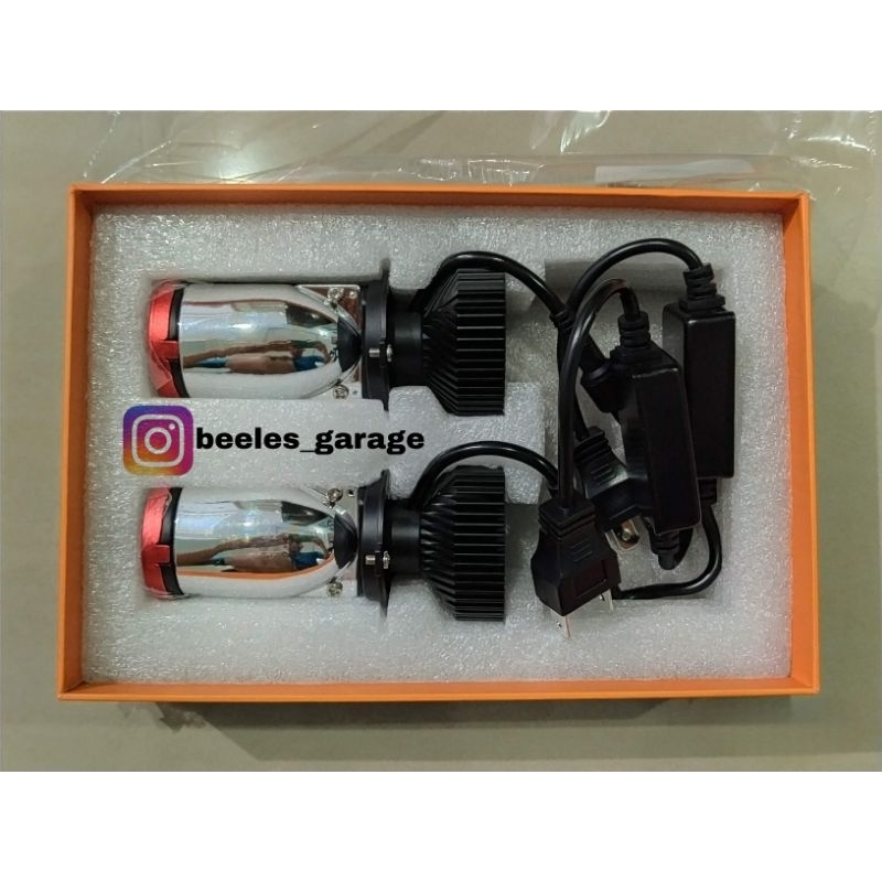 Lampu/Headlight LED H4 Mini Projie