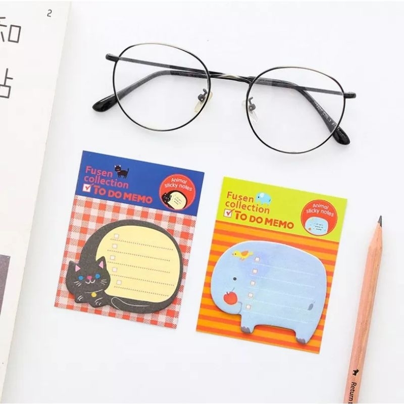 

Mini Sticky Notes Karakter Memo Tempelan Karakter lucu