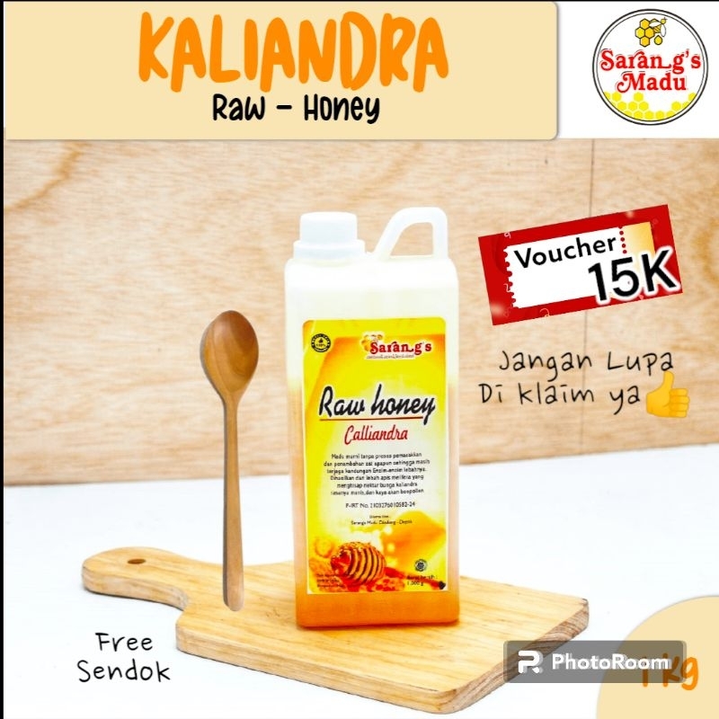 

RK60 Madu Asli Kaliandra 1kg Murni Raw Honey original Uji Lab