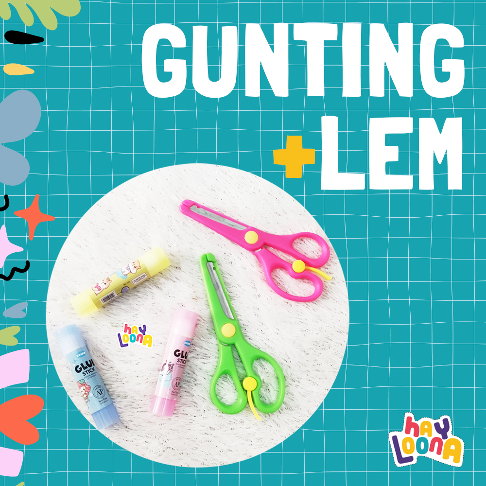 Gunting Lem Aman Untuk Anak Toddler Balita Paud TK