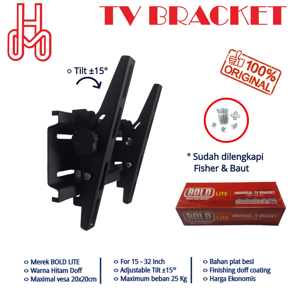BOLD BRACKET UNIVERSAL  BREKET TV 32INCHI-43INCHI-55INCHI