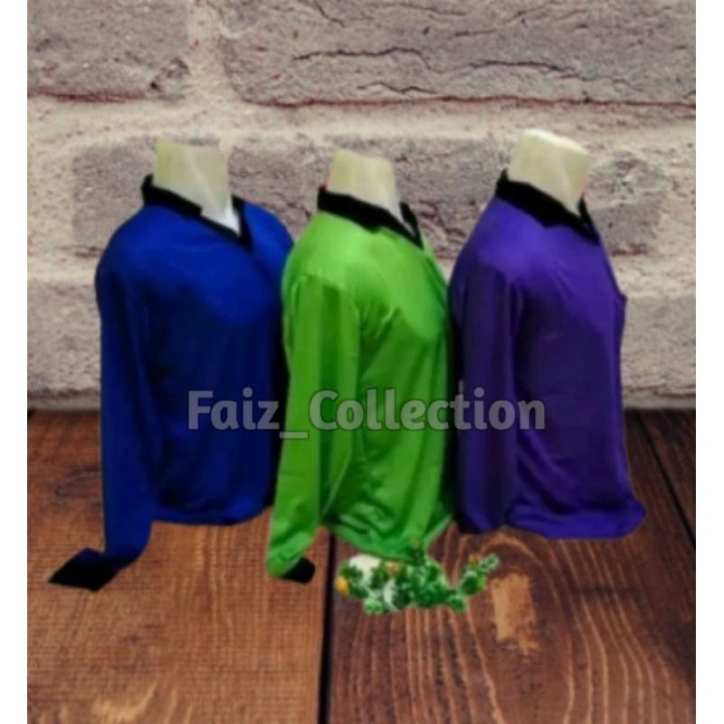 Kaos kerah lengan panjang (kaos tani) kaos proyek bangunan