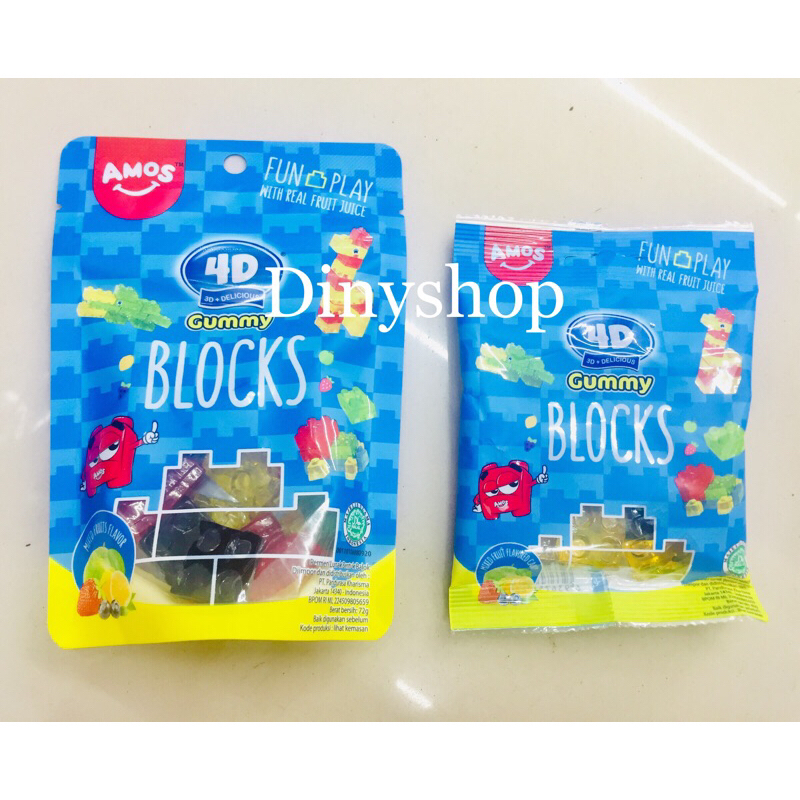 

permen Gummy Blocks 4D/72 g /halal(dinyshop)ready