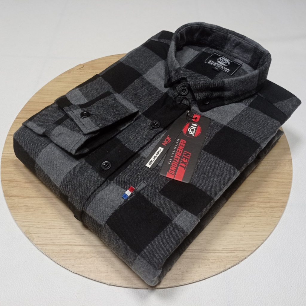Kemeja Flanel Pria Lengan Panjang Distro Premium / Kemeja Kotak Kotak Pria Wanita Dewasa / Kemeja Fl