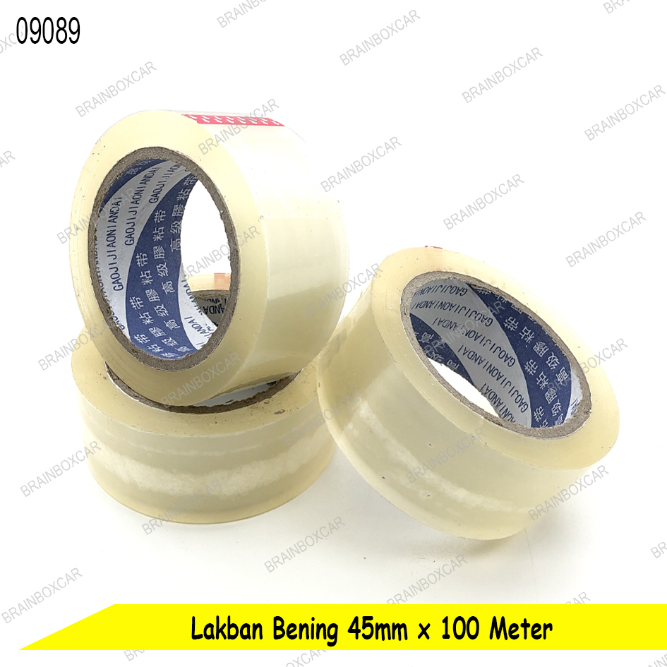 

Lakban Bening 45mm x 100Meter Isolasi Perekat Selotip