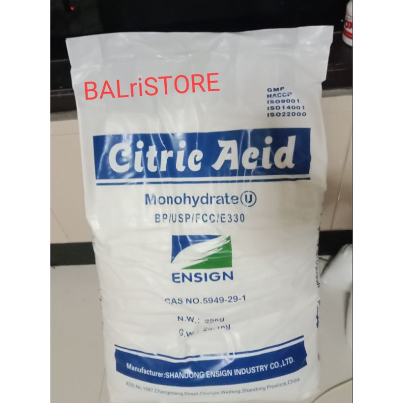 

sitrun 25Kg food grade, citric acid 25Kg.