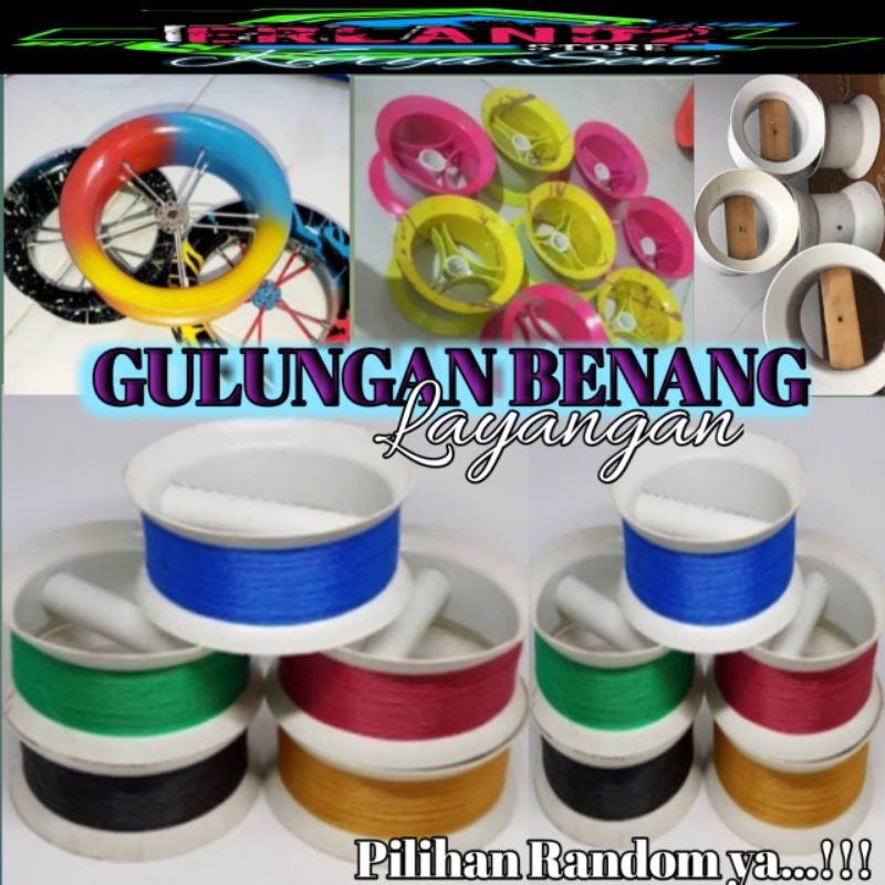 Bladu layangan gulungan senar kenur