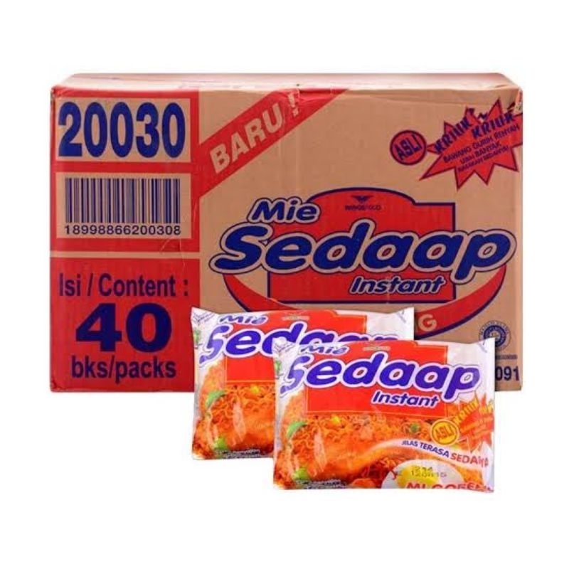 

MIE SEDAAP GORENG 1karton isi 40pcs