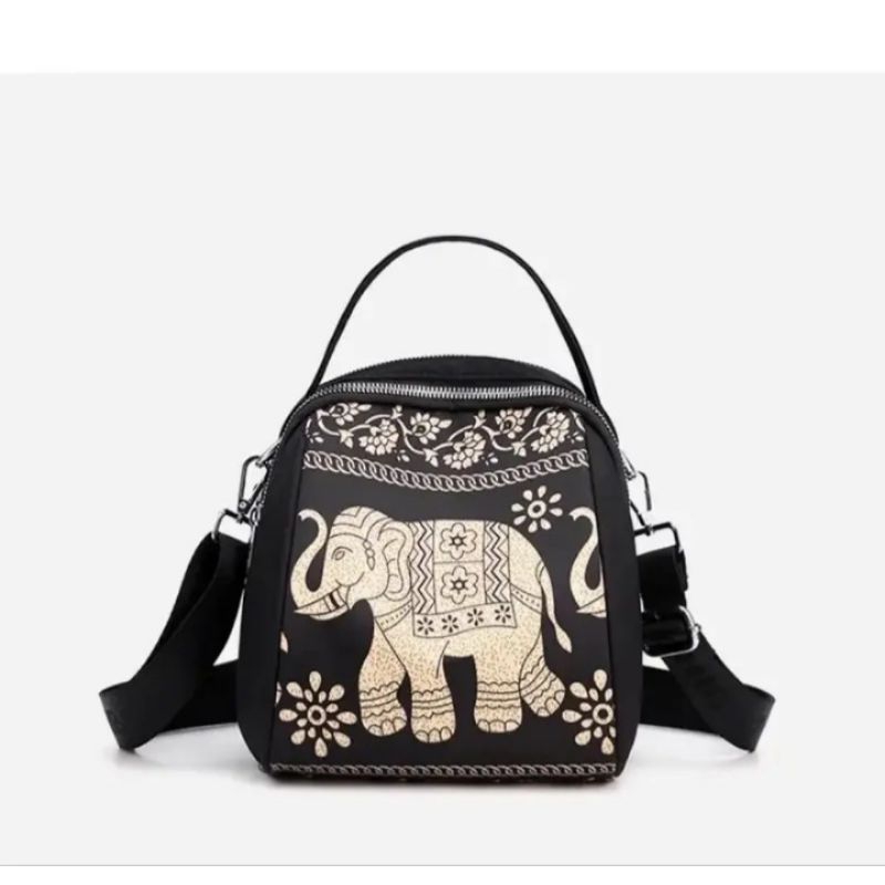 Tas wanita chibao import bisa ransel dan selempang motif gajah