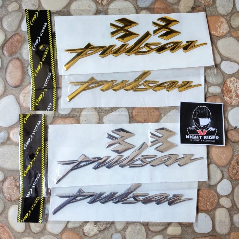 STICKER EMBLEM TANGKI LOGO BAJAJ PULSAR