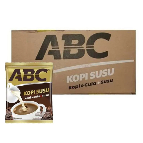 

ABC Kopi Susu Sachet 31gr - 1 dus isi 12 renceng / 120 pcs