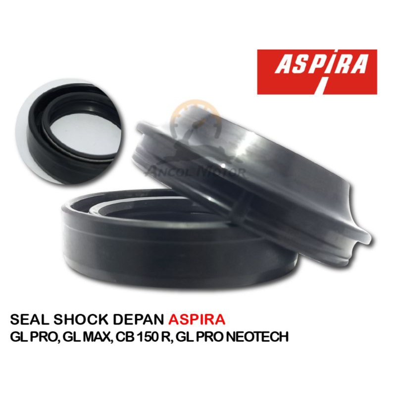 SEAL SHOCK DEPAN +TUTUP ASPIRA PRO MEGA PRO VERZA CB150R TIGER ORI