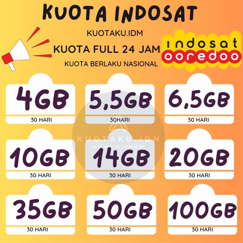 [MURAH] ISI ULANG KUOTA M3 INDOSAT OOREDOO FREEDOM & UNLIMITED NASIONAL 24JAM | INJECT LANGSUNG MASU