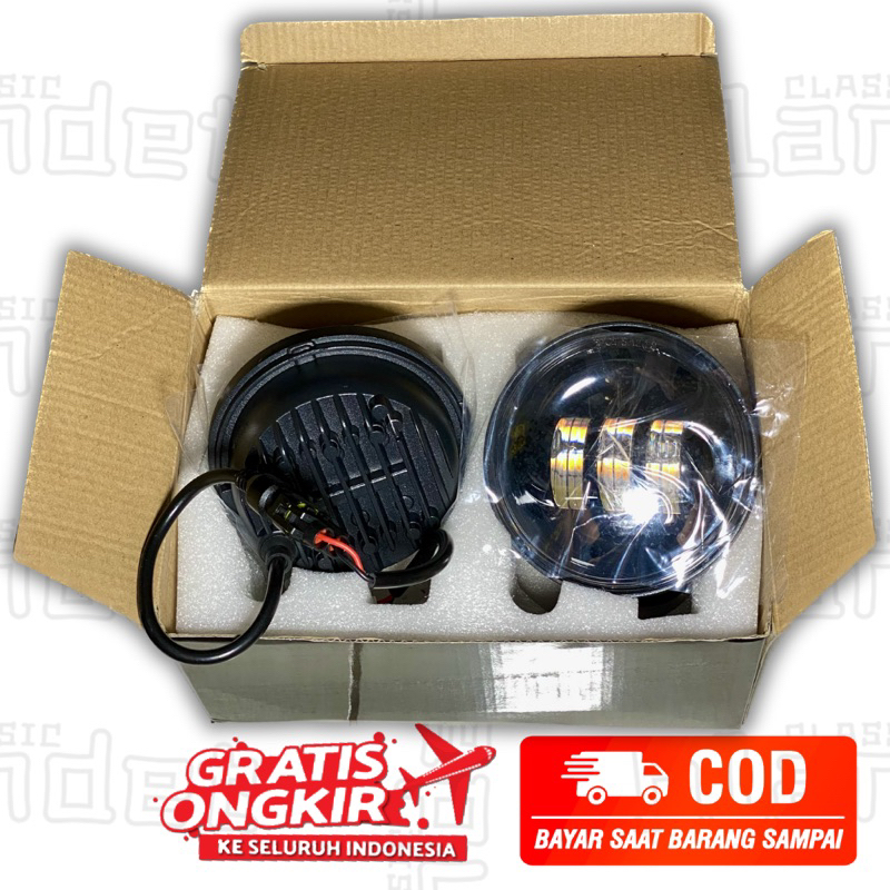 ⛔️BLANDET⛔️ Daymaker Lampu Depan Motor C70 Foglam Foglamp Mobil 4.5 Inch
