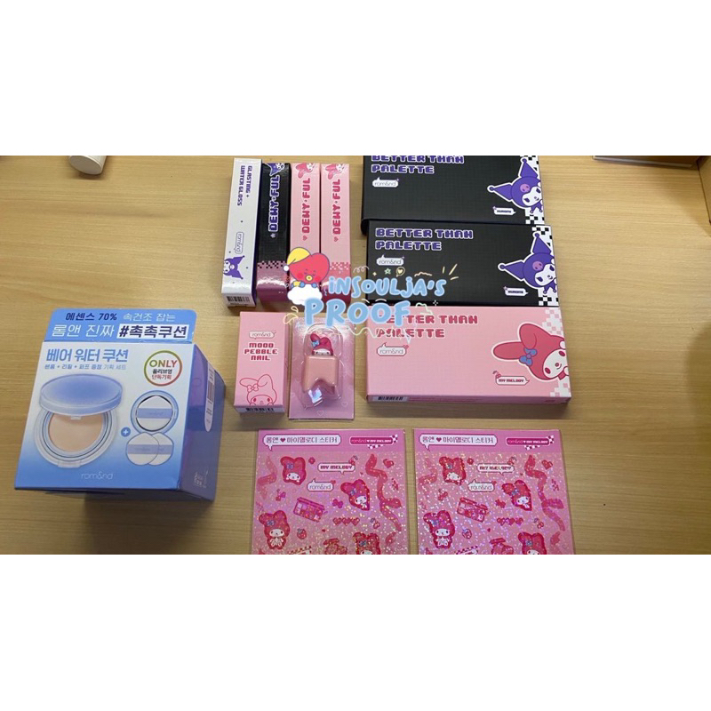 [READY STOCK🇮🇩] EYESHADOW PALETTE ROMAND X SANRIO KUROMI MELODY