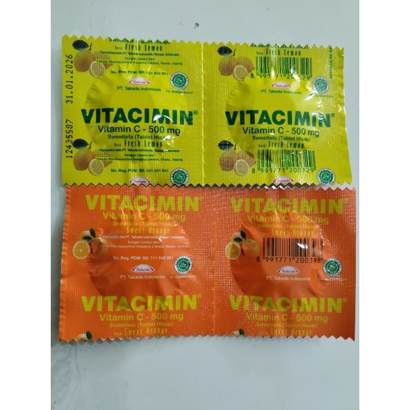 

Vitacimin C 500 Lemon Orange Anggur