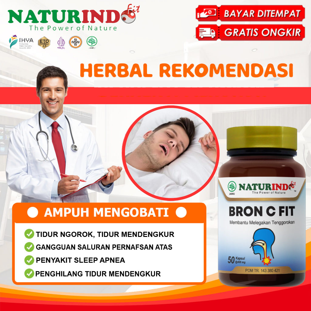 Obat Ngorok Mendengkur Saat Tidur Paling Ampuh Menghilangkan Ngorok Sedang Tidur Bron C Fit Asli