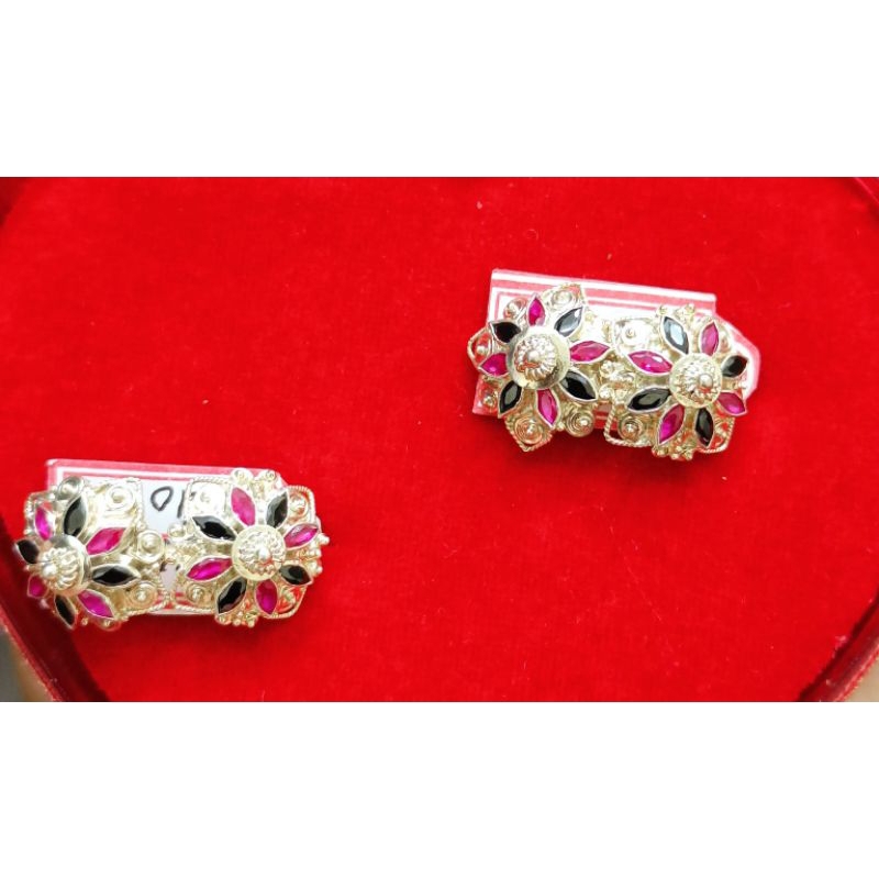 Giwang cakra motip bali perak 925