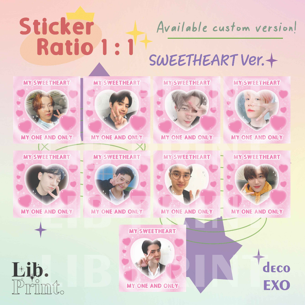 

STICKER DECO KPOP CUSTOM / STICKER EXO SWEETHEART KPOP CUSTOM / STICKER LUCU KOREA