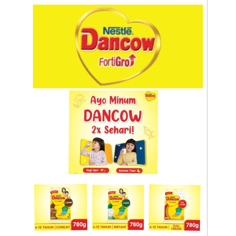 

Dancow / Dancow Fortigro untuk anak 1tahun ke atas / Nestle Dancow FortiGro Susu Bubuk Full Cream / Coklat / Instant 780 g