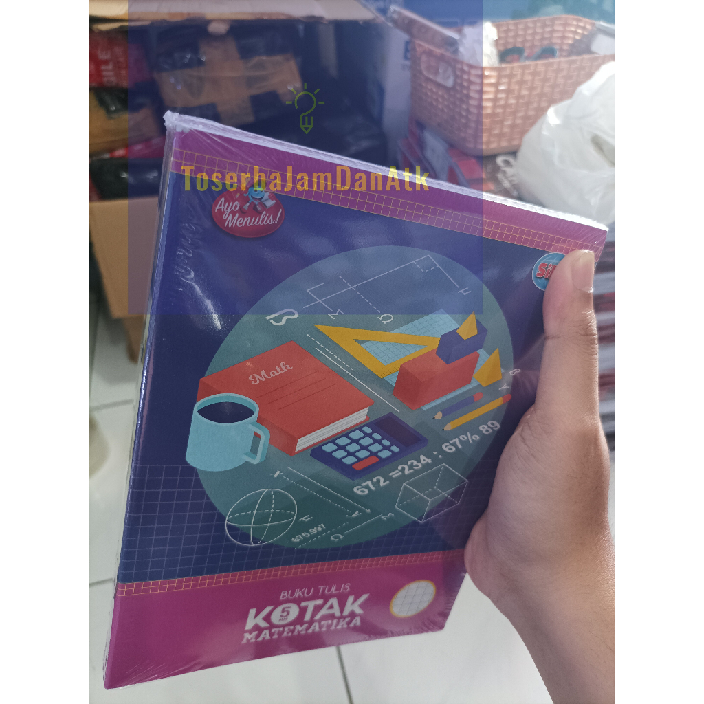 

Buku Tulis Kotak / Matematika 38 Lembar / Kotak Kecil 5mm Sinar Dunia / 1 Pack Isi 10