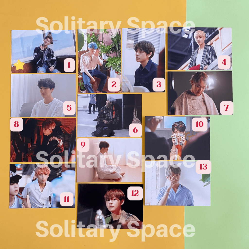 OFFICIAL BTS Oneul Exhibition Live Photo Taehyung Suga Jimin RM Season 1 & 3 - V Yoongi Namjoon Post