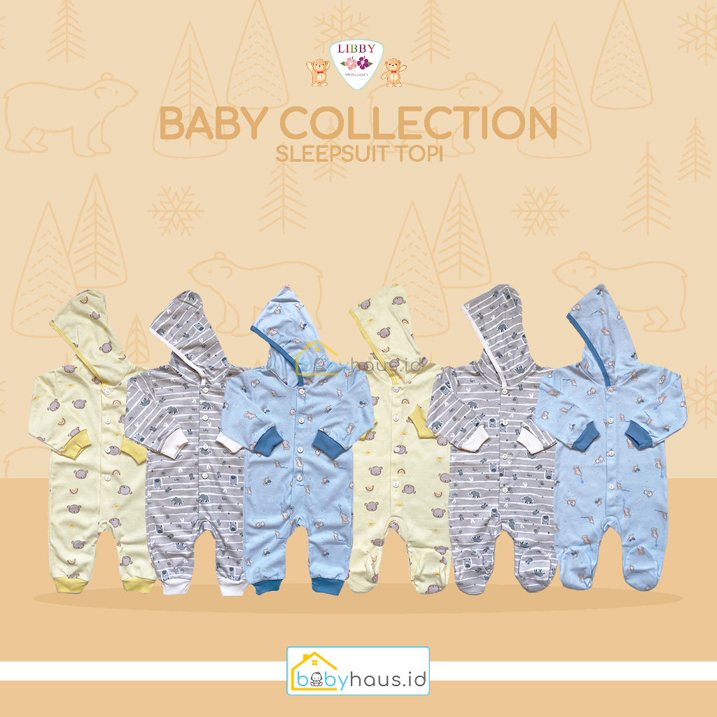 LIBBY - BABY COLLECTION SLEEPSUIT TOPI