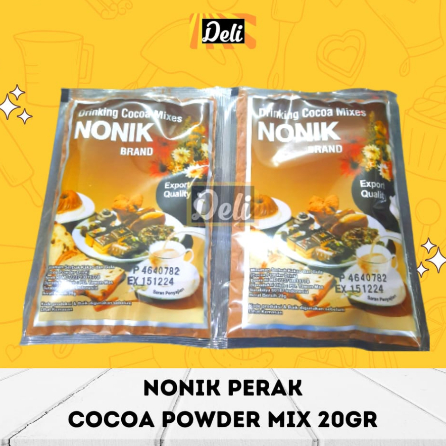 

Nonik Perak Cocoa Powder Mix 20gr Bubuk Minuman Coklat Sachet