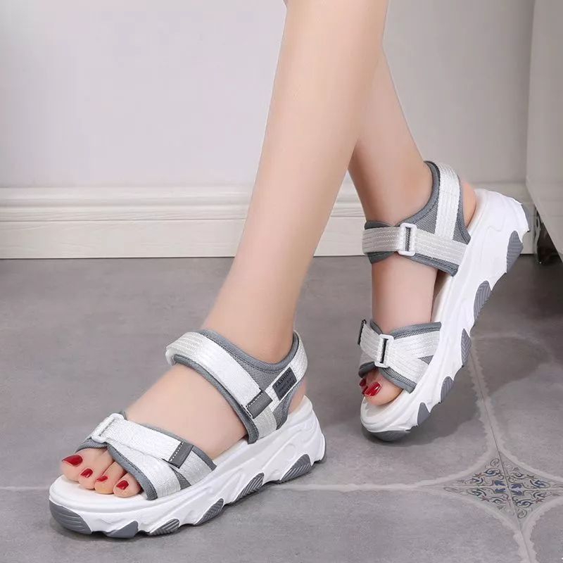 sendal sandal tali selempang anak perempuan wanita remaja pas untuk jalan jala untuk usia 3 4 5 6 7 