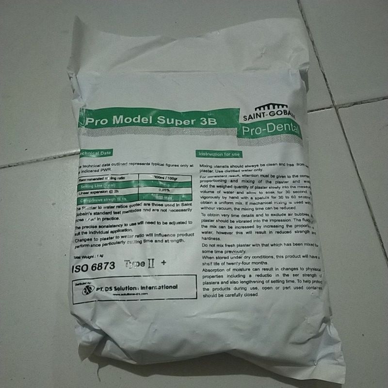 Gips biru / Dental gips / gips tipe II