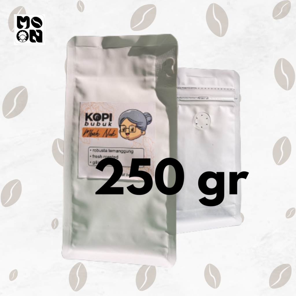 

Kopi bubuk Mbah Nuk | Kopi Robusta Asli Temanggung | 250 gr