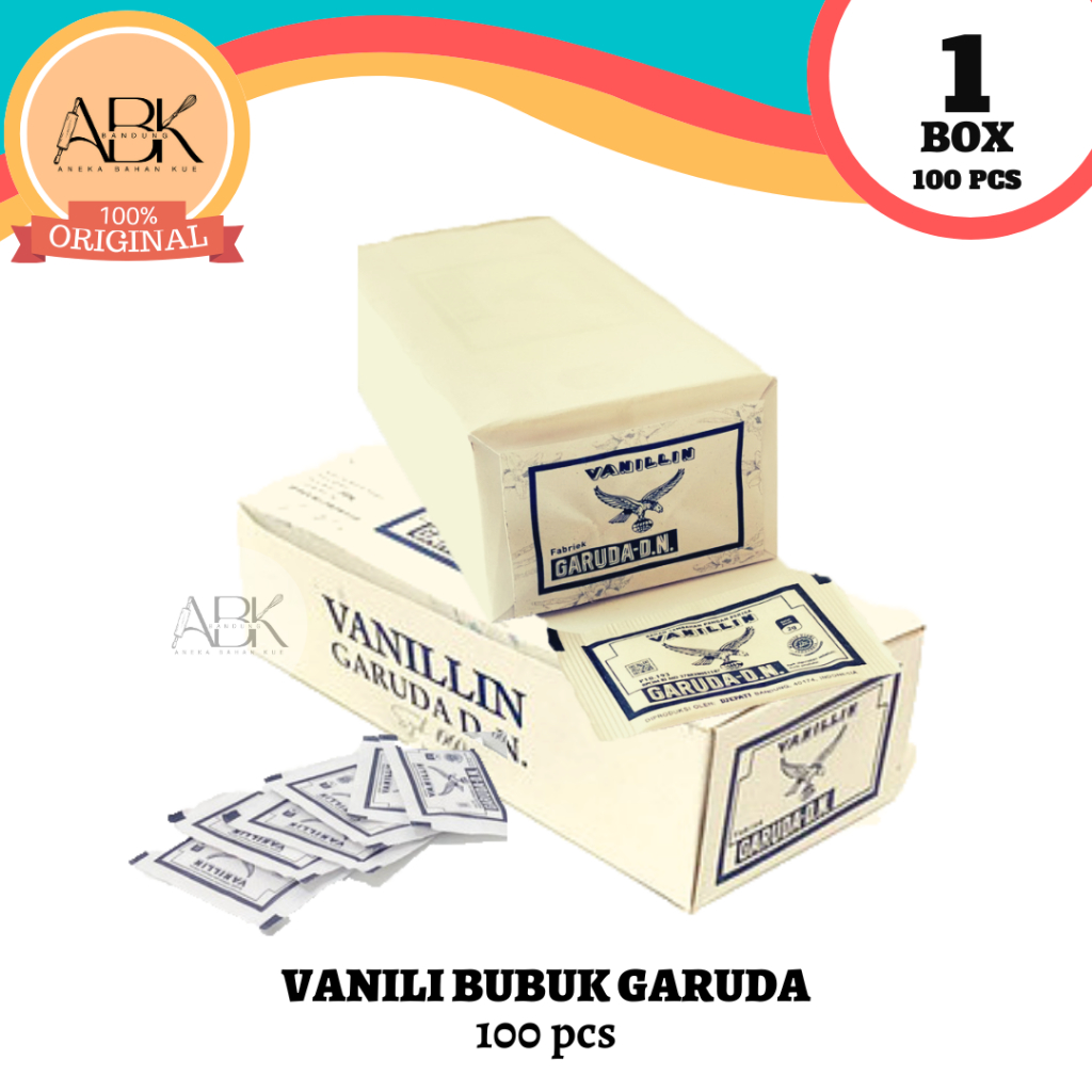 

VANILI BUBUK GARUDA 1 BOX - 100PCS | VANILIN | VANELI