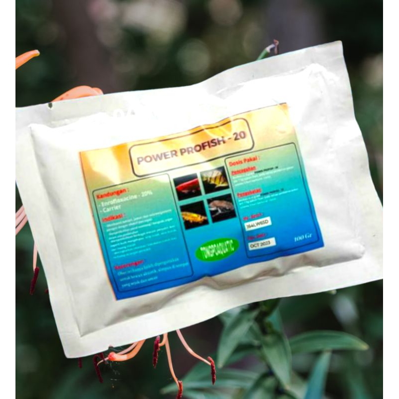 Obat Ikan Lele Mas Nila Patin Ikan Hias Power profish 100 gr