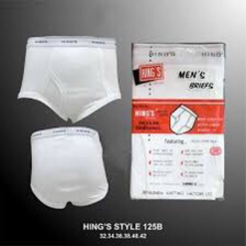 celana dalam pria merk hing’s / celana dalam pria warna putih / celana dalam pria hings bahan katun 