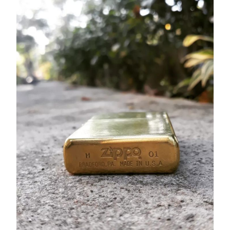 zippo original Solid Brass bekas H 01