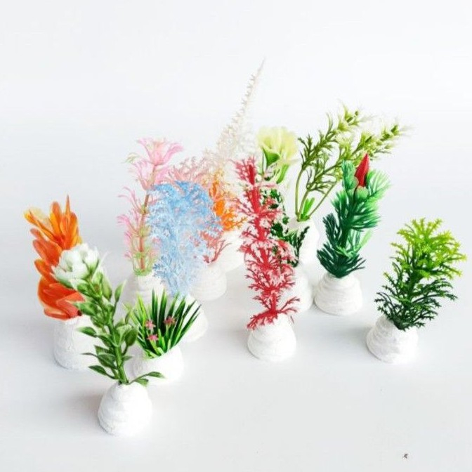 Tanaman Hias Hiasan Plastik Aquarium Aquscape Akuarium mini