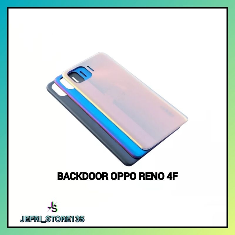 BACKDOOR BACK COVER TUTUP BATRAI BELAKANG OPPO RENO 4F ORIGINAL