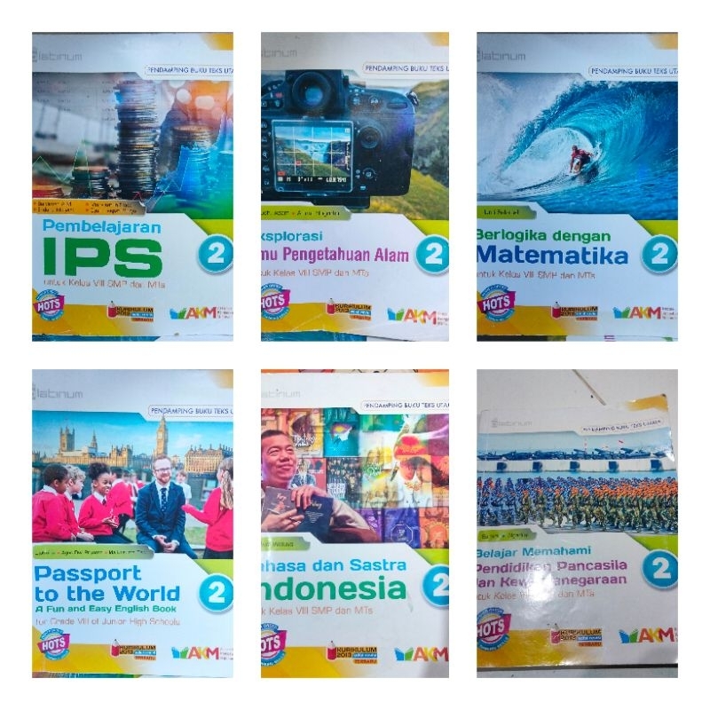 Matematika, IPA,IPS, Bahasa Inggris, Bahasa Indonesia,PPKn SMP Kelas 2 HOTS AKM 2022 Platinum
