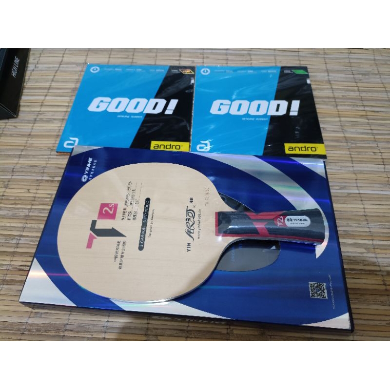 PAKET BET TENIS MEJA YINHE T2s PLUS ANDRO ORIGINAL